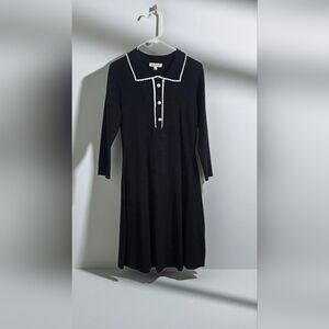 Nanette Lepore Black Dress with White Trim